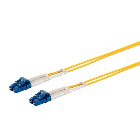 Monoprice Single Mode Fiber Optic Cable - LC/LC_ 9/125 Type_ Duplex_ OFNR_ Yello 38460